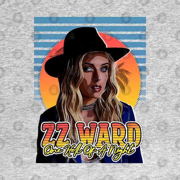 Retro ZZ Ward // One hell of A night style Flyer Vintage by Now and Forever